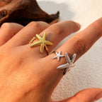 Retro Starfish Ring