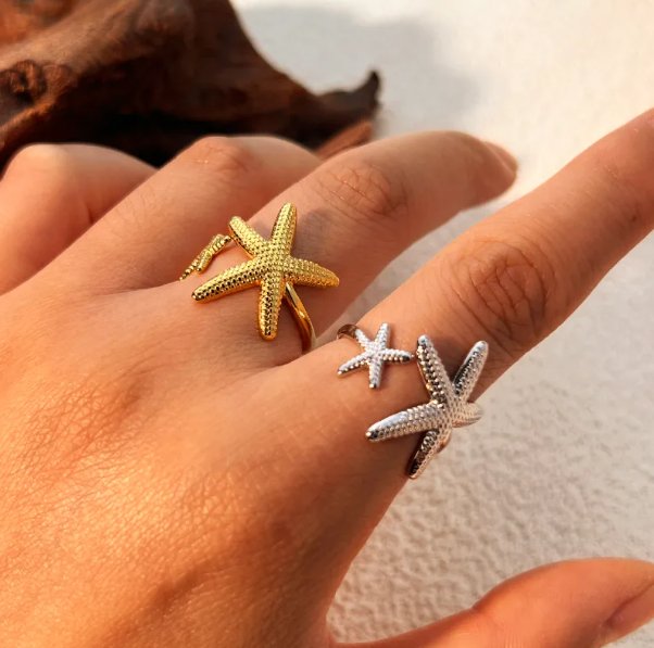 Retro Starfish Ring