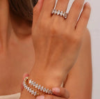 Aurora Marquise Ring and Bracelet