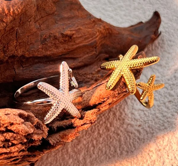 Retro Starfish Ring