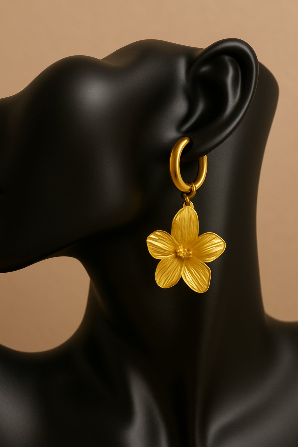 Golden Bloom Hoops
