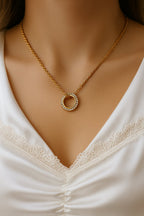 Lustre Loop Necklace