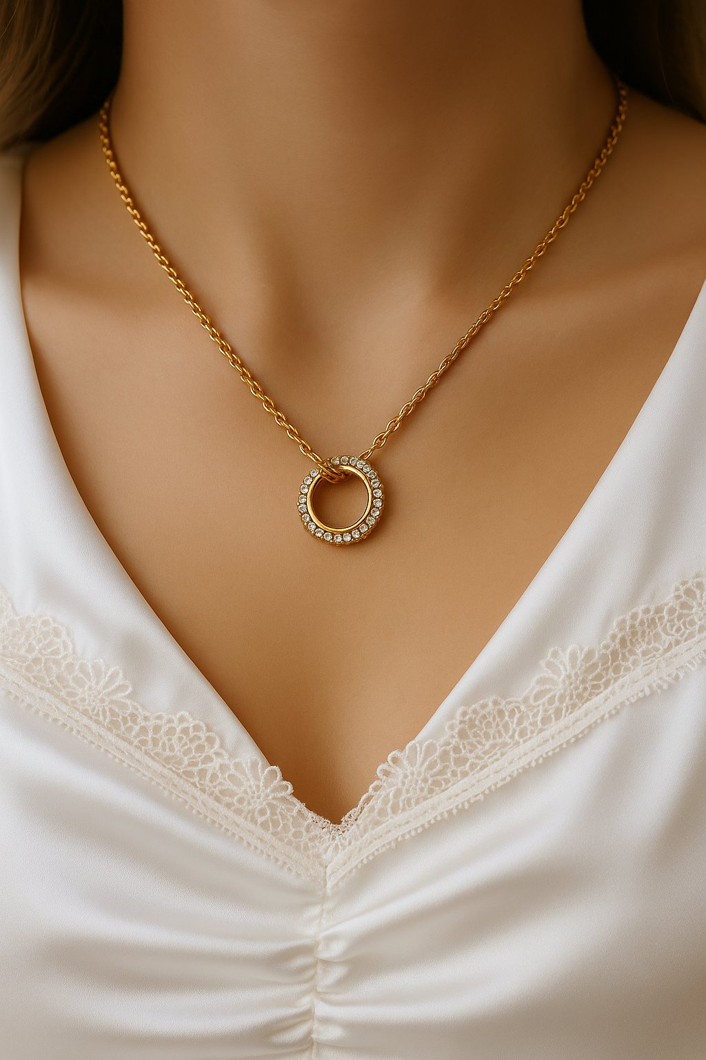 Lustre Loop Necklace