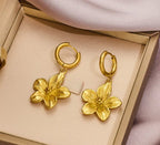 Golden Bloom Hoops