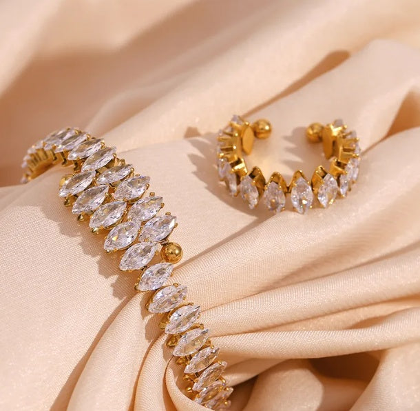 Aurora Marquise Ring and Bracelet