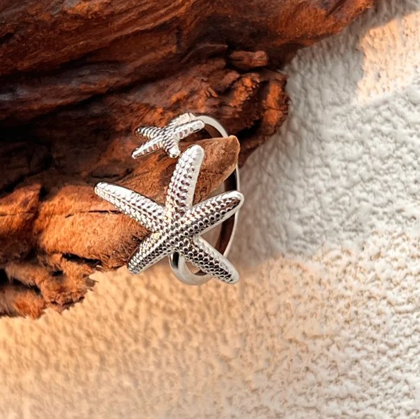 Retro Starfish Ring