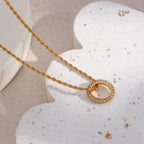 Lustre Loop Necklace