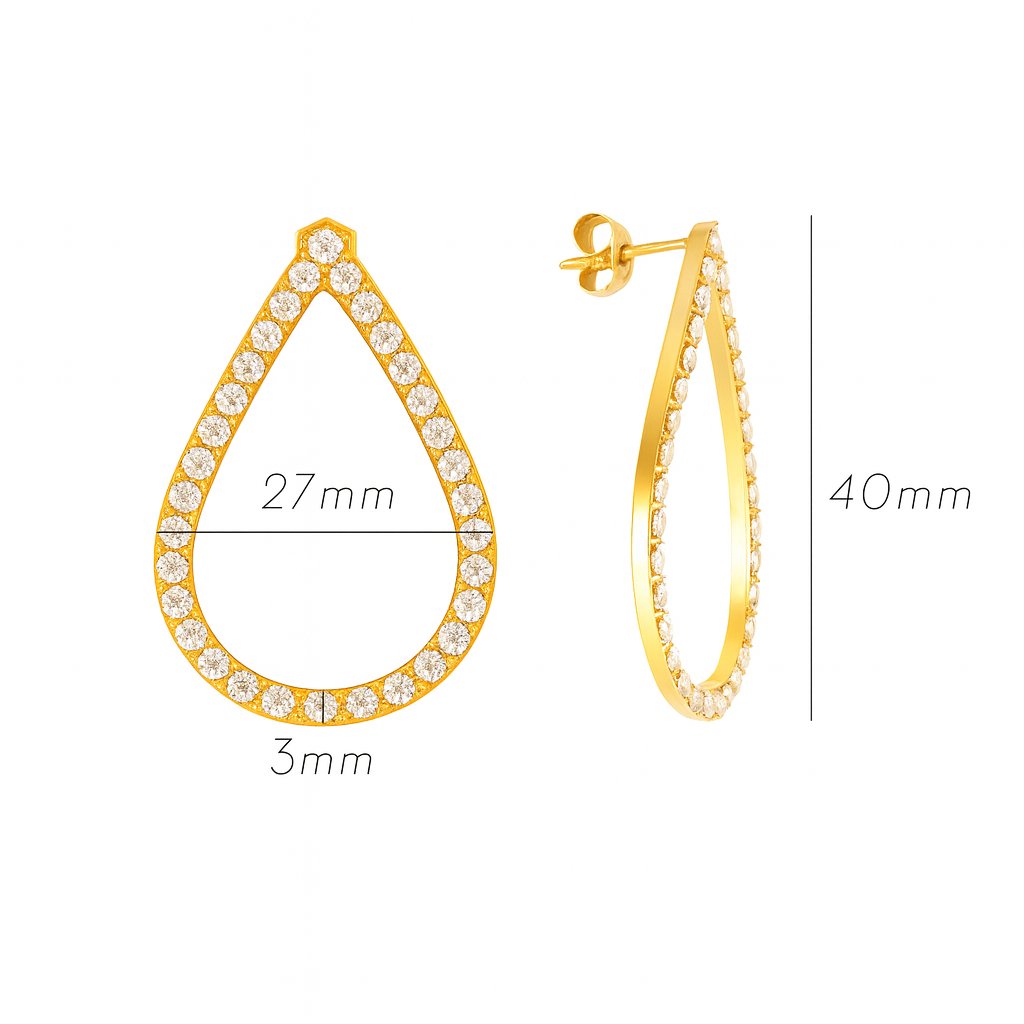 Crystal Dewdrop Earrings